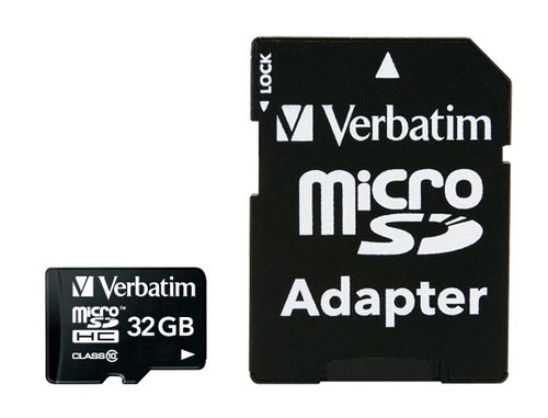 VERBATIM MICRO SDHC 32GB CLASSE 10 + ADATTATORE