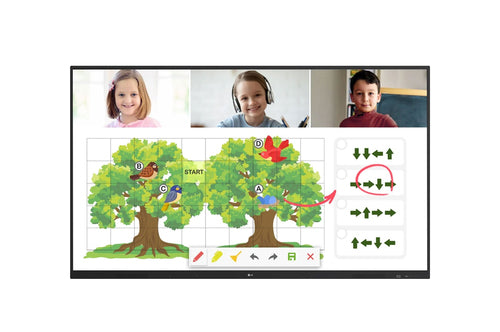 LG DISPLAY TOUCH INTERATTIVO 65&#34; IPS 16:9 350 CDM, 4K UHD, 20 TOCCHI, 16/7, LAN/WIFI,