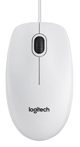 LOGITECH MOUSE OTTICO USB B100 BIANCO RETAIL, 800 DPI