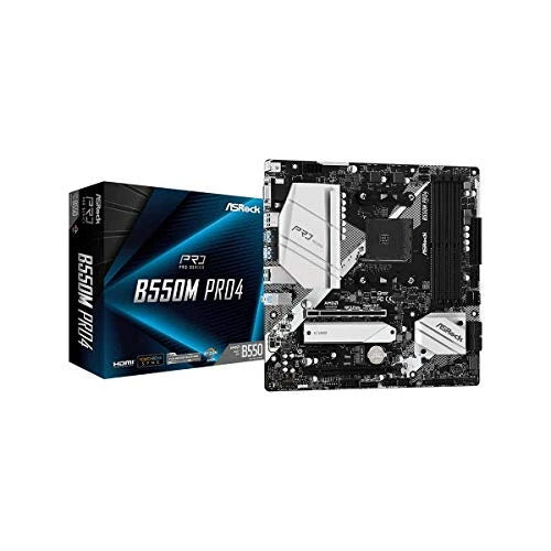 ASROCK MB AMD B550, B550M PRO4, AM4, 4 DDR4, Micro ATX