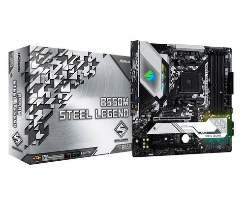 ASROCK MB AMD B550 STEEL LEGEND AM4 4DDR4, 1M2, 6SATA3 MATX