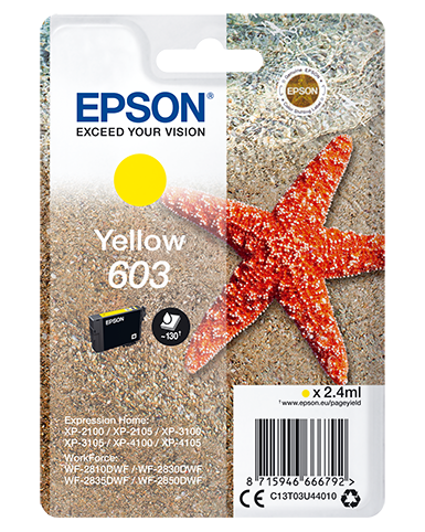 EPSON CARTUCCIA STELLA MARINA GIALLO INKJET ALTA CAPACITA C13T03U44010 NO BLISTER