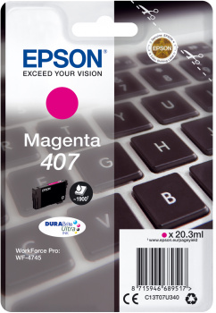EPSON CART. INK MAGENTA PER WF-4545, 407 L