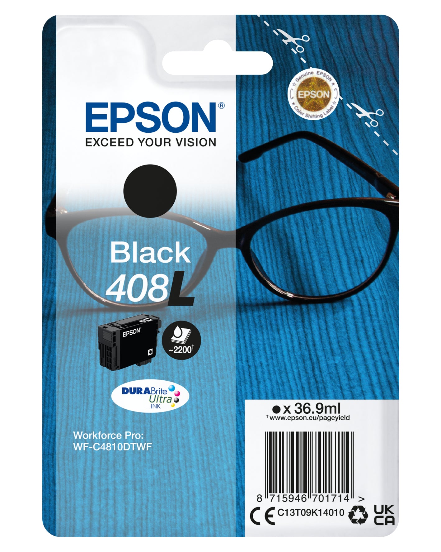 EPSON CARTUCCIA BLACK 408L DURABRITE ULTRA INK