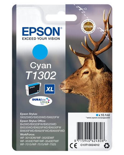 EPSON CART INK CIANO PER SO B42WD/WF PRO 7015, SERIE XL CERVO