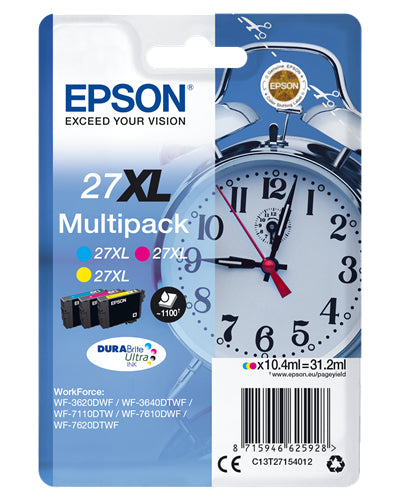 EPSON CART. INK MULTIPACK COLORE XL GIALLO + CIANO + MAGENTA PER WF-3620/3640/7110/7610/76