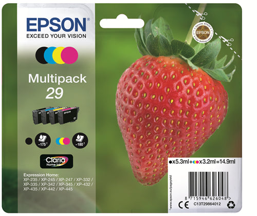 EPSON CART. INK MULTICOLOR (B+C+M+Y) SERIE FRAGOLA