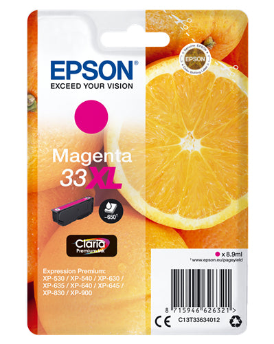 EPSON CART INK MAGENTA T33XL, SERIE ARANCIA
