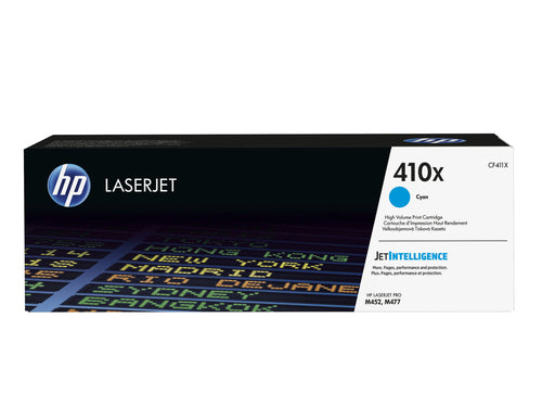 HP TONER CIANO 5000PAG PER LJ PRO M452 M477, 410X