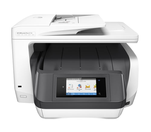 HP MULTIF. INK A4 COLORE, OFFICEJET PRO 8730, 24PPM, FRONTE/RETRO, ADF, USB/LAN/WIFI, 4 IN