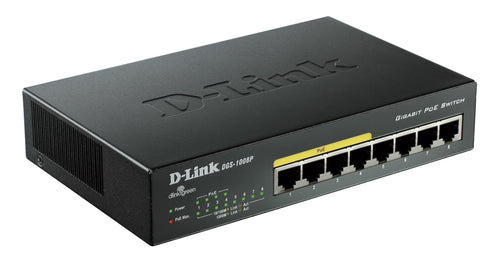 D-LINK SWITCH 8 PORTE GIGABIT 10/100/1000 DI CUI 4 POE