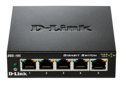 D-LINK SWITCH 5 PORTE GIGABIT CASE METALLICO