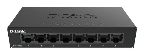 D-LINK SWITCH 8 PORTE GIGABIT ETHERNET METAL HOUSING UNMANAGED SWITCH