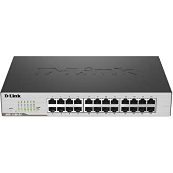 D-LINK SWITCH SMART MANAGED 24 PORTE GIGABIT, FANLESS, 802.1Q VLAN, 802.1p QoS, 11 RACKMOU