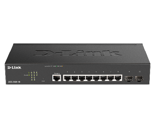 D-LINK SWITCH 8 PORTE GIGABIT MANAGED INCL. 2 X SFP