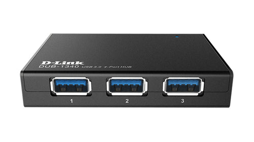 D-LINK HUB USB 3.0 4 PORTE SUPERSPEED FINO A 4.8Gbps