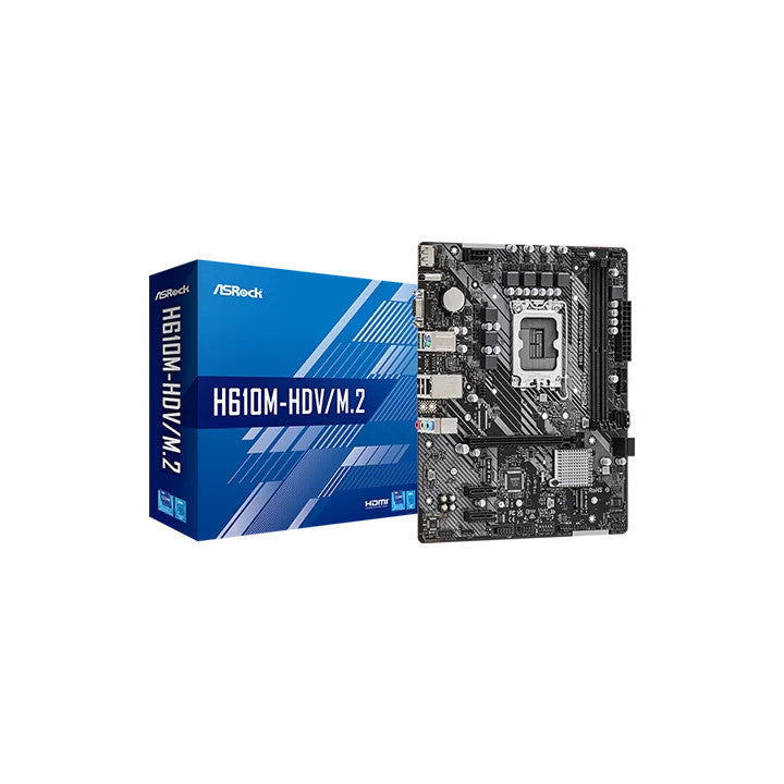 ASROCK MB H610, H610M-HDV, LGA1700, 2DDR4, mATX