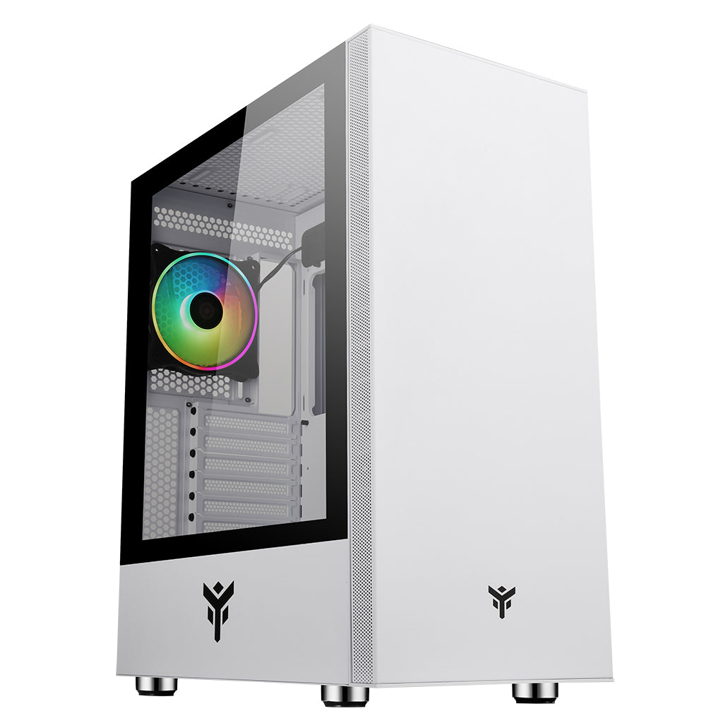 ITEK CASE VERTIBRA S210W - GAMING MIDDLE TOWER, 12CM ARGB FAN, 2XUSB3, SIDE PANEL TEMP GLA