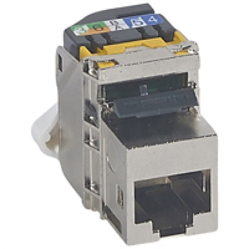 LEGRAND CONNETTORE KEYSTONE TOOLLESS  RJ45 NERO CAT. 6A  UTP PER SERIE CIVILE CONFEZIONE D