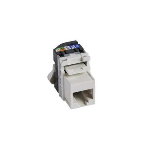 LEGRAND CONNETTORE KEYSTONE TOOLLESS RJ45 BIANCO  CAT. 6   UTP PER SERIE CIVILE CONFEZIONE