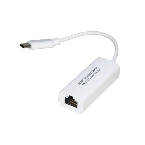 LINK ADATTATORE USB-C MASCHIO - CONNETTORE RJ45 FEMMINA PER RETI GIGABIT 10/100/1000