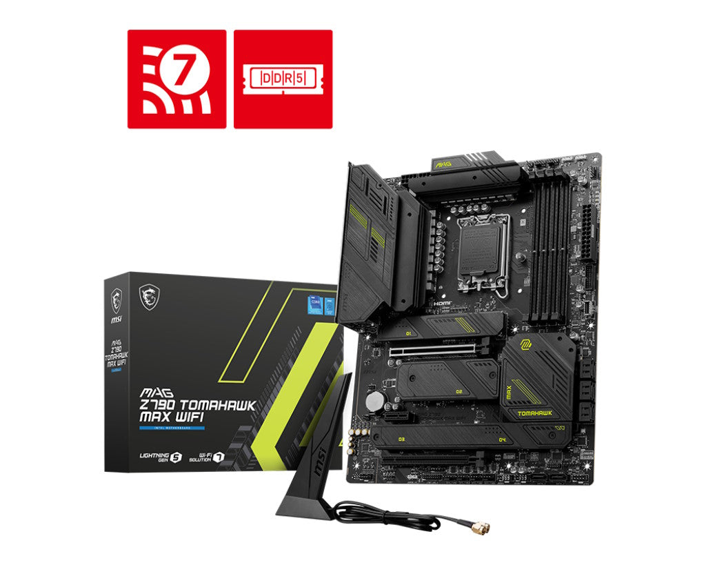 MSI MB Z790, MAG Z790 TOMAHAWK MAX WIFI, LGA 1700, 4DDR5, 2PCI-Ex16, 1PCI-Ex1, 4M.2, 8SATA