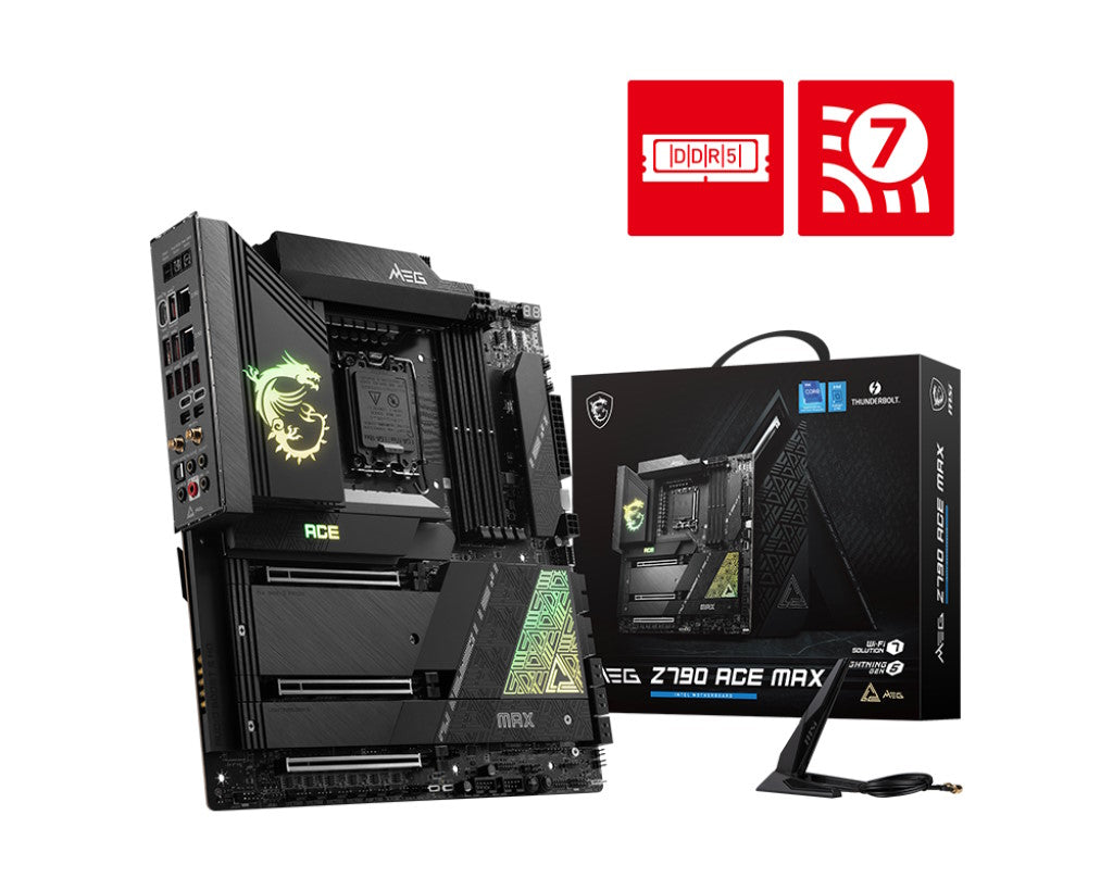 MSI MB Z790, MEG Z790 ACE MAX, LGA 1700, 4DDR5, 3PCI-Ex16, 5M.2