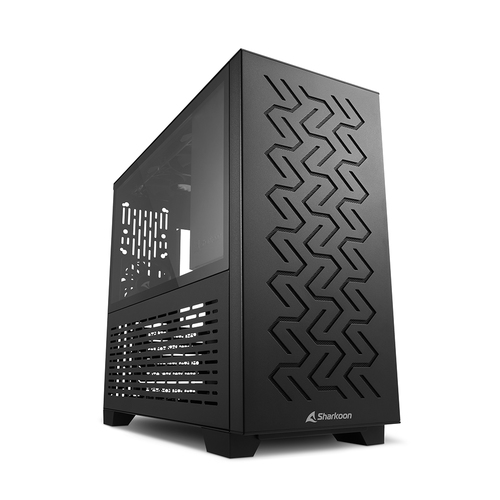 SHARKOON CASE MICRO-ATX 2XUSB 3.0, VETRO TEMPERATO, 1X80MM FAN REAR, 2X120MM FAN SUPERIOR,