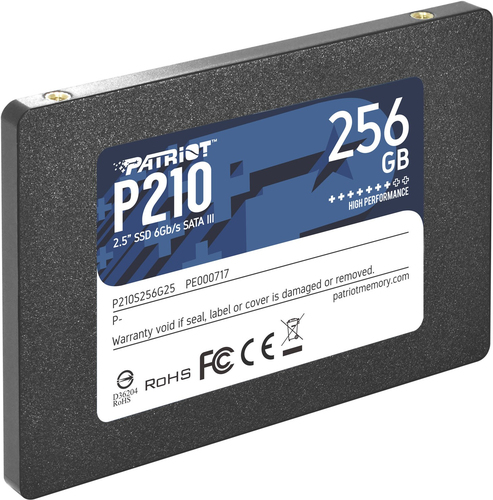 PATRIOT SSD INTERNO P210 256GB 2,5 SATA 6GB/S R/W 500/400