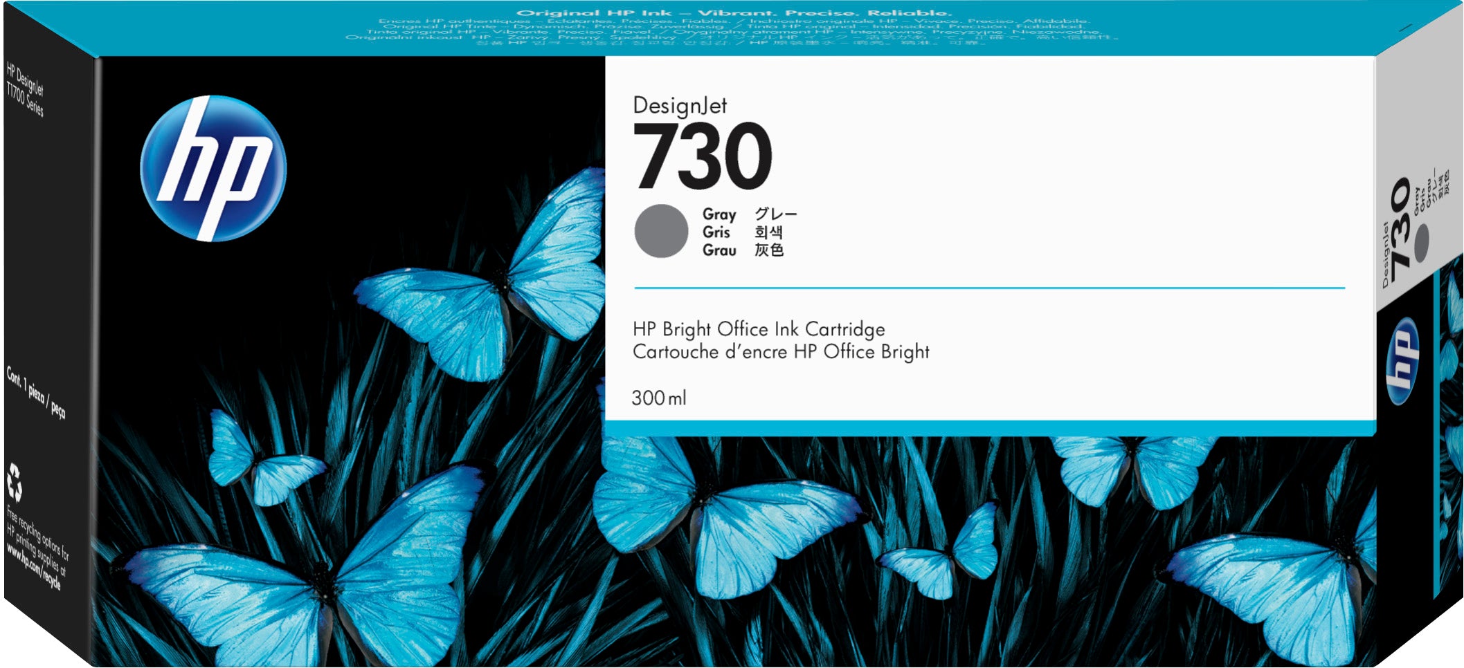 HP CARTUCCIA INK 730 GRIGIO