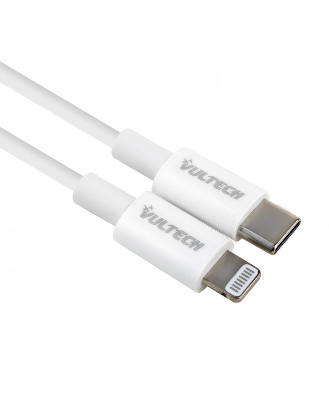 VULTECH CAVO TYPE-C TO LIGHTNING CERTIFICATO MFI PER DISPOSITIVI APPLE 1M BIANCO