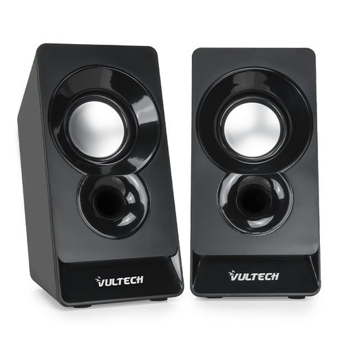 VULTECH CASSE ACUSTICHE SPEAKER 2.0 AUTOALIMENTATE USB 2.0 3W RMS NERO