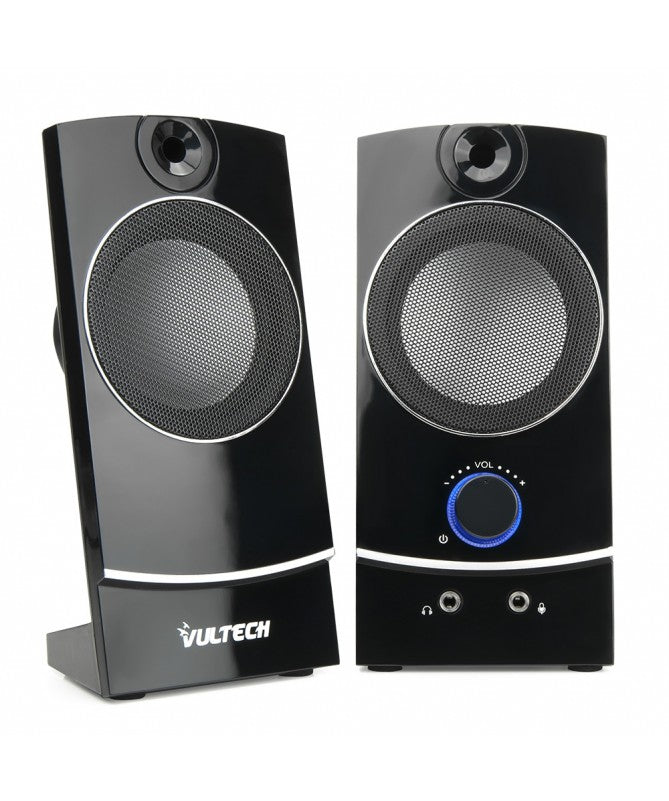 VULTECH CASSE ACUSTICHE SP-330  2.0 AUTOALIMENTATE USB 2.0 3W RMS, NERE