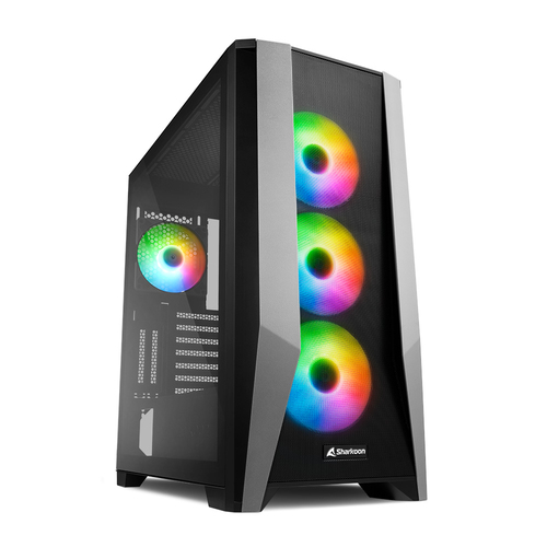 SHARKOON CASE TG7M RGB ATX VETRO TEMPERATO, 7 SLOT ESPANSIONE, 3X120MM FAN FRONT, 1X120MM