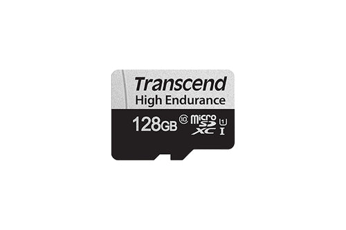 TRANSCEND MEMORY CARD 128GB microSD w/ adapter U1, High Endurance