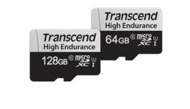 TRANSCEND MEMORY CARD 64GB microSD w/ adapter U1, High Endurance