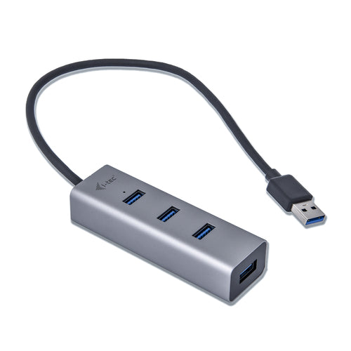 I-TEC CAVO USB 3.0 METAL PASS HUB 4 PORT WITHOUT POWER ADAPTER FOR NOTEBOOK ULTRABOOK TABL