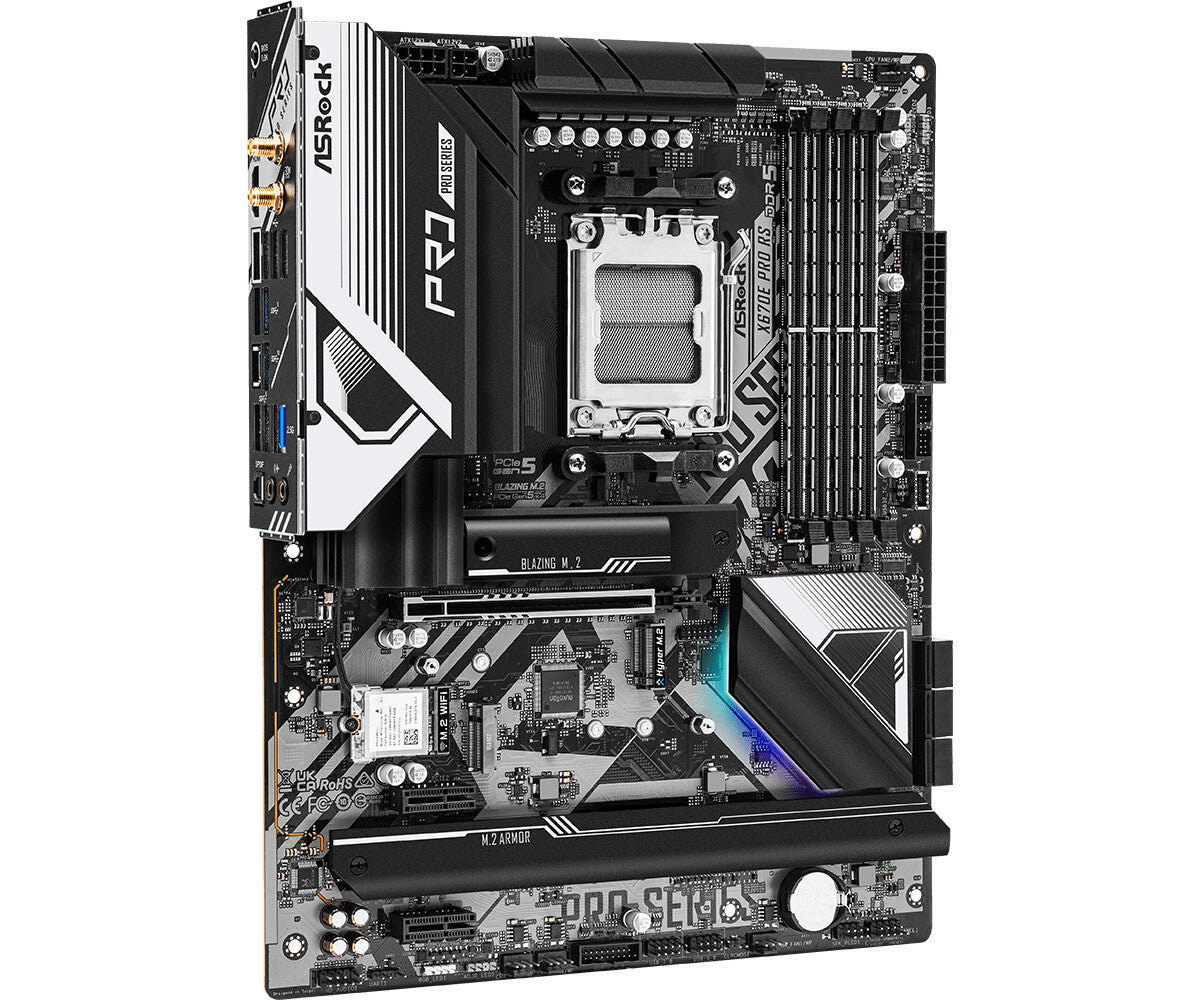 ASROCK MB AMD X670, X670E PRO RS, AM5, 4 DDR5, 6 SATA, 1 M2 SATA,3 PCI-E 4.0, 1 PCI-E 5.0,