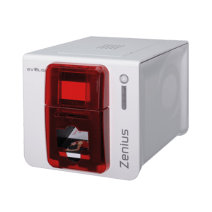 EVOLIS ZENIUS EXPERT, UNILATERALE, 12 PUNTI /MM (300DPI), USB, ETHERNET, ROSSO